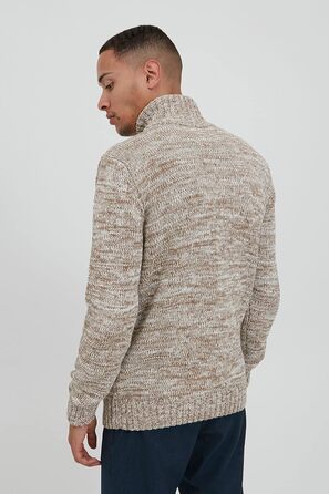 Чоловічий кардиган SDPomeroy з грубого трикотажу з коміром-стійкою та блискавкою, 100% бавовна, Regular fit (XL, Dune (5409))