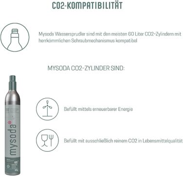 MySoda: Набір Woody - Газована вода з дерев'яного композиту, BPA-free пляшка Quick-Lock та CO2 балон (Білий)
