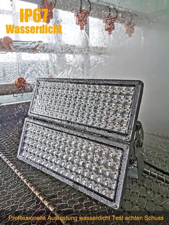 Світлодіодний прожектор Rugging 200 Вт, 10000 лм, 6500K, IP67, водонепроникний, для вулиці, спортмайданчика, газону