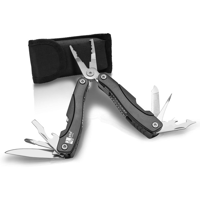 Інструмент для риболовлі Zite Fishing 12-в-1: плоскогубці, виймач гачків, ніж, інструмент для риболовлі з чохлом