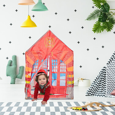 Relaxdays Firefighter Kids Tent