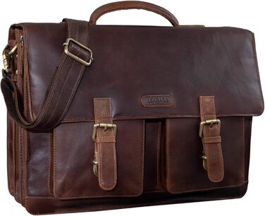 Сумка для ноутбука Leabags Leder Aktentasche чоловіча шкіряна до 15