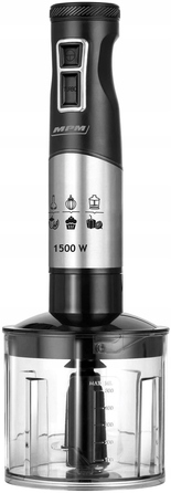 Ручний блендер MPM MBL-34M, 1500 Вт, чорний