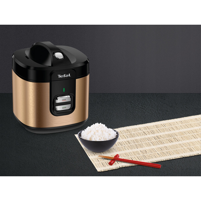 Мультипільча-рисоварка Tefal Coppertinto, електричний казан 700 Вт, 2 л, RK364G