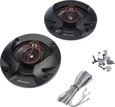 Автомобільна коаксіальна акустика Pioneer TS-R1350S 13 см, 3-смугові динаміки, 2 шт, 250 Вт, IMPP мембрана, монтажна глибина 47 мм, з решіткою