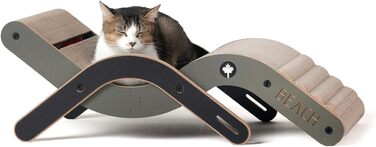 Крісло-лежанка для котів Beach Chair від CanadianCat Company: крізь-доріжка, лежанка, гамак | 70 x 35 x 25 см