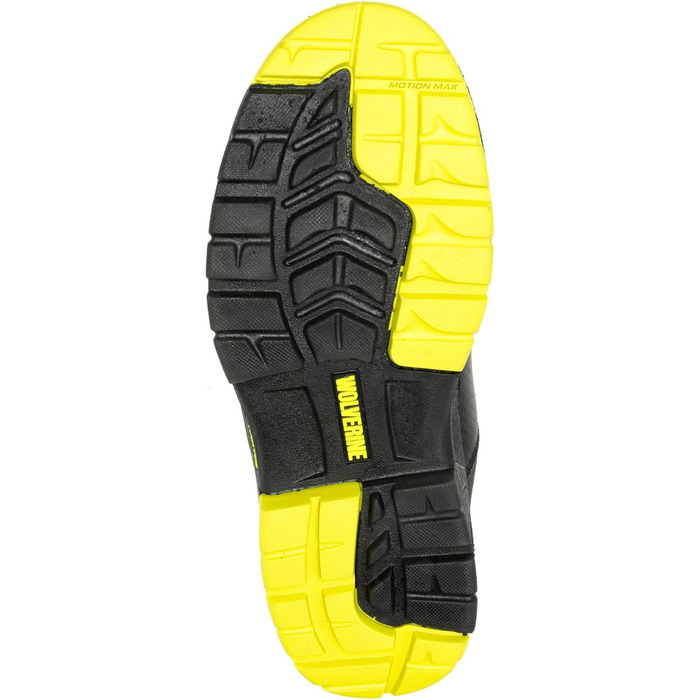 Черевики робочі чоловічі Wolverine Overpass 6' Mid Composite Toe Waterproof, 11, Чорний/Лайм