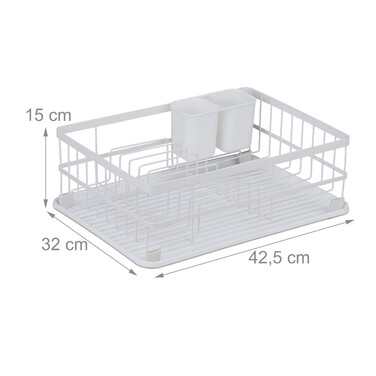Relaxdays Dish Drying Rack with Drip Tray