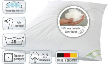 Зимова ковдра franknatur 135x200 см, 30% новий гусиний пух, 2400 г – пухова ковдра для ліжка