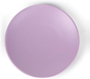 WPM 4-Piece Ceramic Bathroom Accessories Set – Purple – Our complete bathroom decor set includes a designer soap dispenser or lotion dispenser, toothbrush holder, cup, and soap dish.