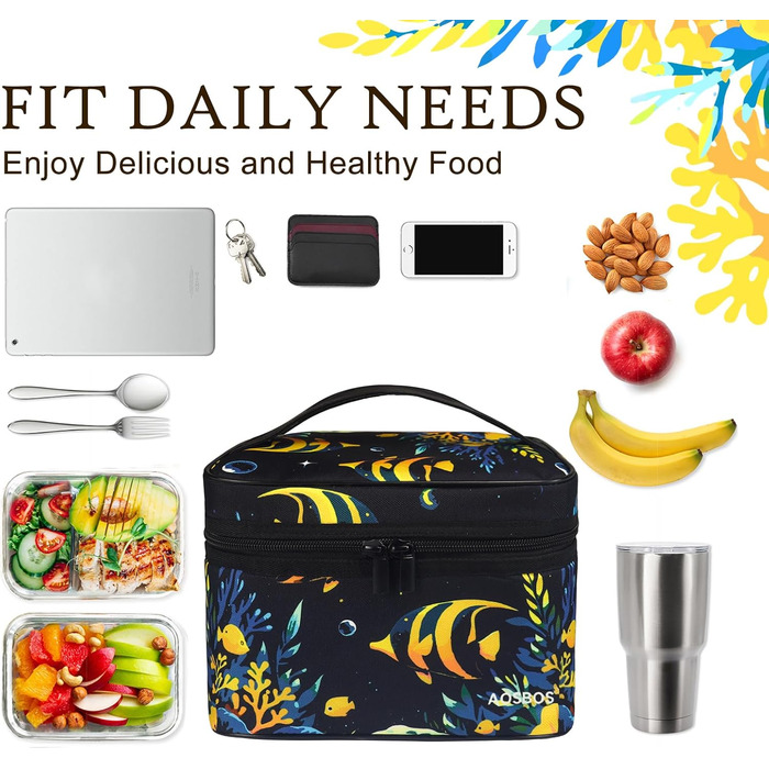 Сумка-холодильник для обіду: компактна, легка, водонепроникна, для роботи та школи