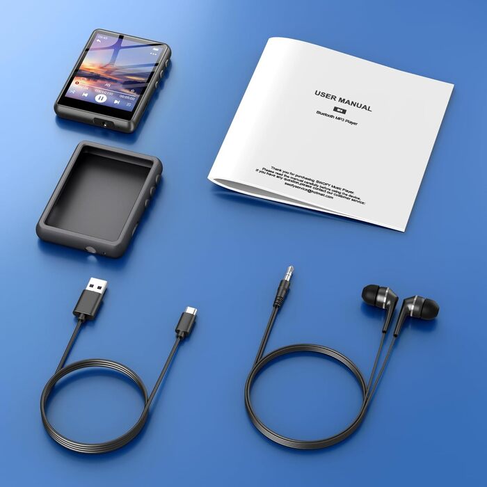 MP3 плеєр SWOFY 128GB Bluetooth 5.3, 2.4
