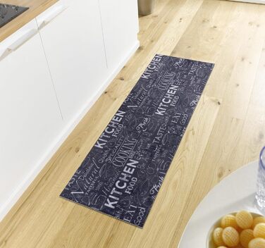 Килимок для кухні Hanse Home Cook & Clean, антиковзний, легкий у догляді, з малюнком їжі, 50x150 см – килимовий доріжка для кухні, коридору, передпокою, їдальні