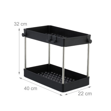 Relaxdays Under Sink Shelf Set of 2