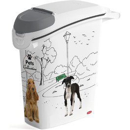 Curver PetLife Контейнер для корму 10 кг / 23Л, сухий корм для собак, 23,5x49,7x50,30 см
