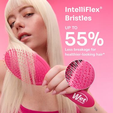 WET BRUSH Paddle Detangler Brush чорного кольору - щітка для розчісування мокрого волосся, 1 шт.