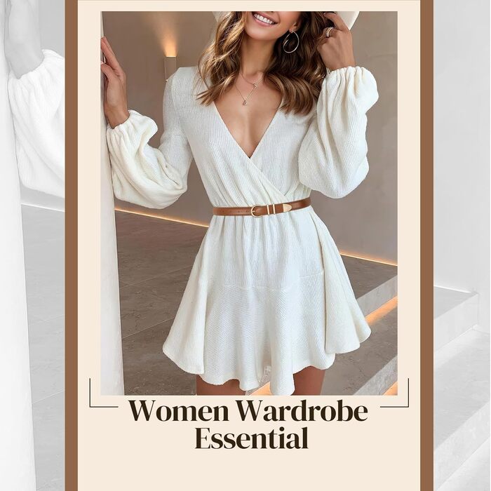 LEACOOLKEY: 3 жіночі шкіряні ремені-коси для джинсів та суконь. В'язані ремені з металевою блискавкою (100 см). Розмір: 66-76 см. Кольори: чорний, коричневий, бежевий.