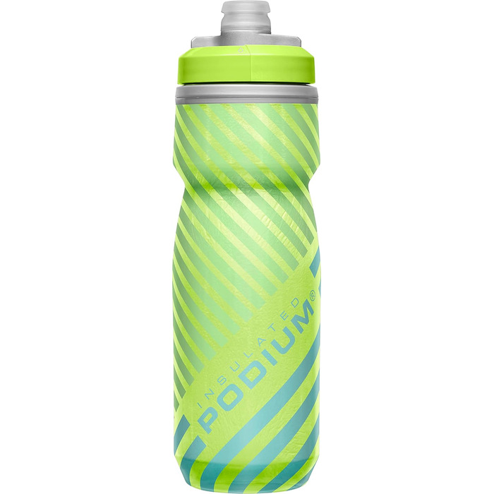 Пляшка для води CAMELBAK Podium Chill 620 мл для спорту, бігу, велоспорту, походів, подвійні стінки, лайм/синя