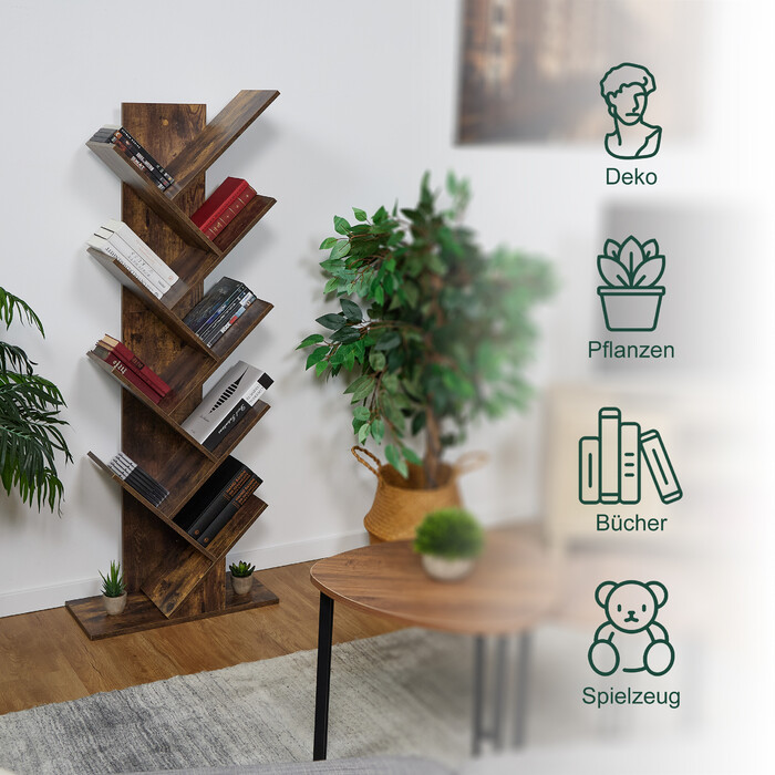 Книжкова шафа Relaxdays 9 рівнів