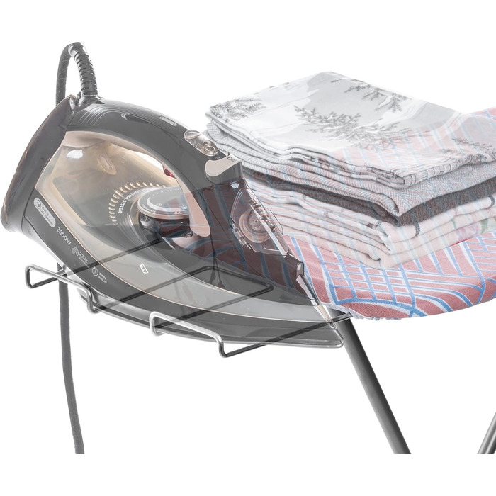 КADAX Прасувальна дошка з полицею, 104x30 см, прасувальна станція з підставкою для праски, компактна, з підкладкою з піни (персикова)