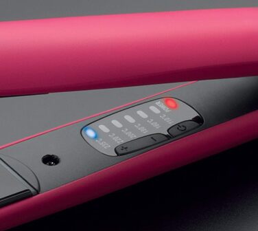 Diva Pro Styling Digital Flat Iron - Ceramic Plates - Auto Shutoff - 3m Cord (Magenta)