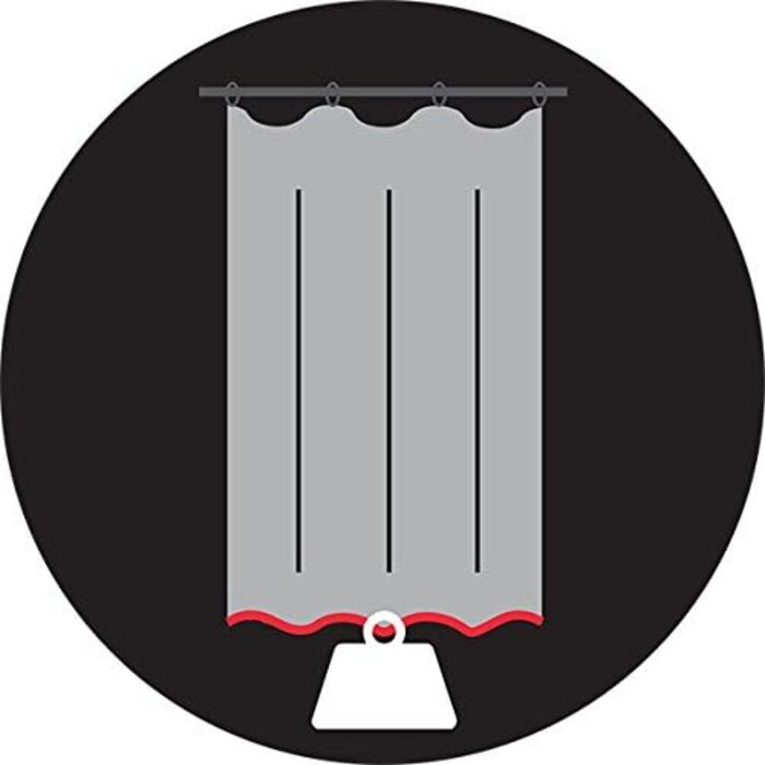 Штора для душу MSV Cotexsa 142102 Premium 'Mosaik' оранжева 180x200 см, антибактеріальна, з кільцями, поліестер, Іспанія