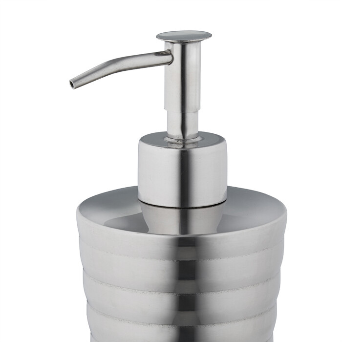 Relaxdays 4-Piece Bathroom Set, Polished Stainless Steel