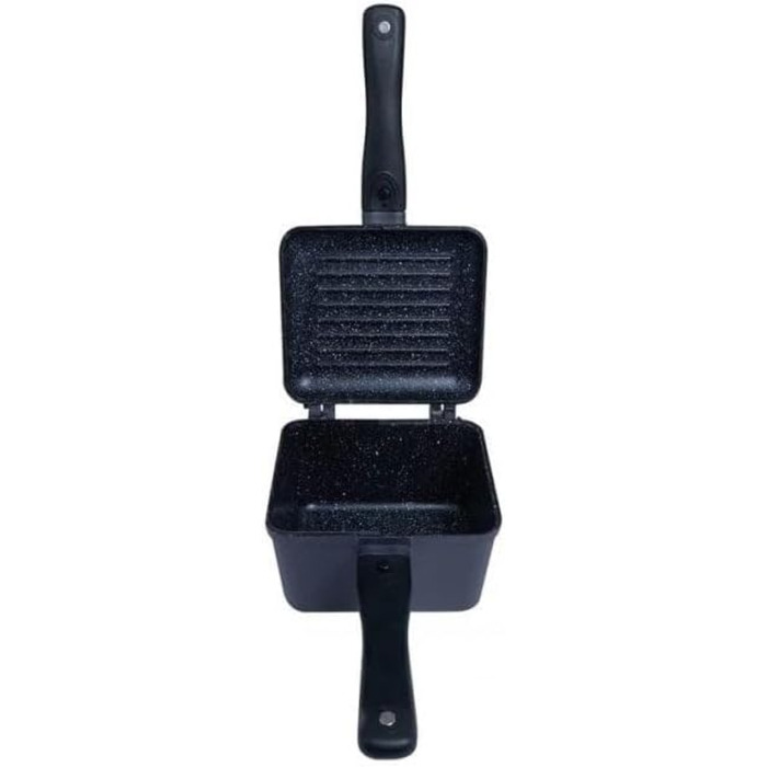 Сковорода та каструля RidgeMonkey Connect Deep Pan & Griddle Granite Edition для приготування їжі біля води