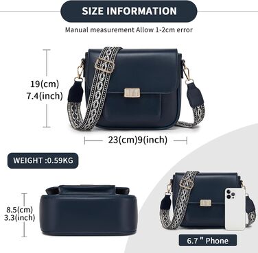 Сумка жіноча Miss Lulu середнього розміру через плече з екошкіри та замші вінтажний блакитний (2513)