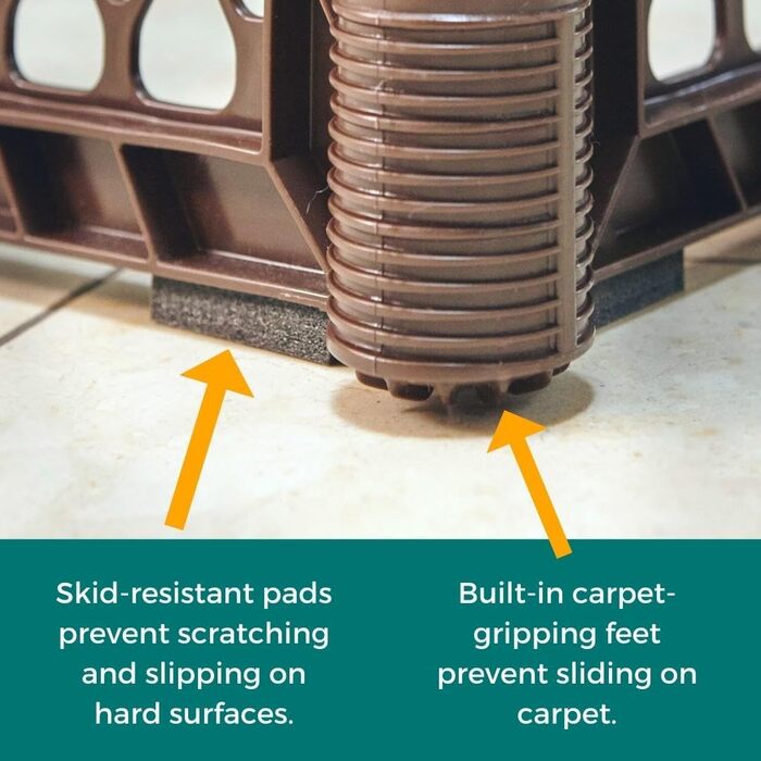 Льотний вольєр для собак North States MYPET Petyard, розкладний, 6 панелей, 66 см, для дому та вулиці, колір Feldstone
