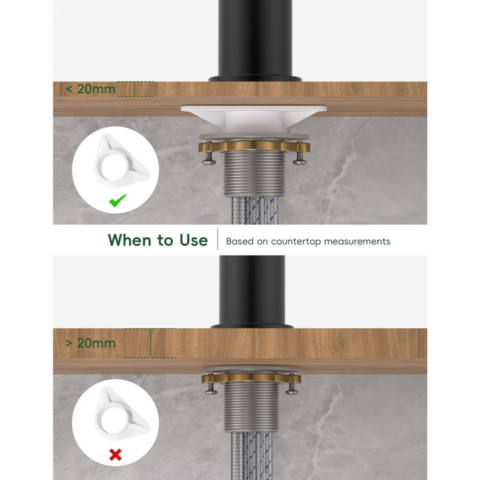 Кран кухонний APPASO 3-х ходовий чорний, 3 в 1 з фільтром, 360° поворотний, 2 ручки, нержавіюча сталь, низький тиск