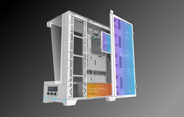 Корпус для ПК DarkFlash DY450 Midi Tower ATX, загартоване скло, Gaming ARGB