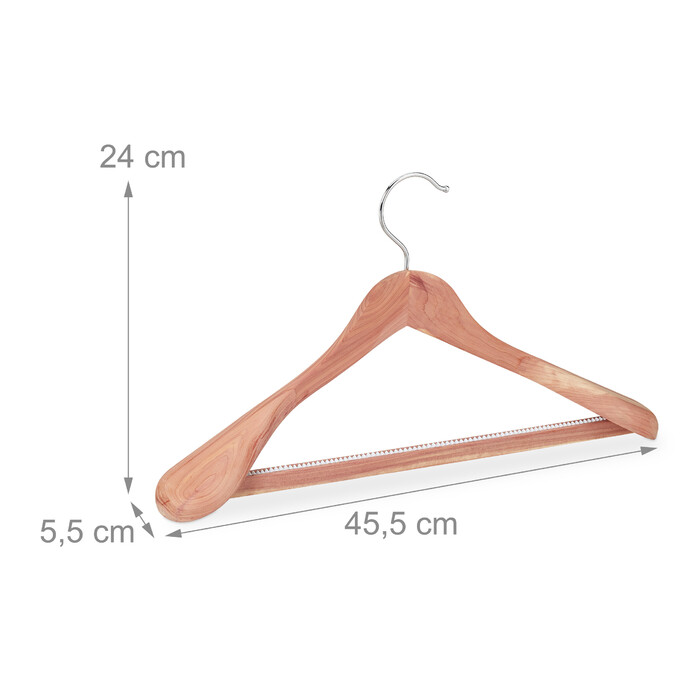 Relaxdays Suit Hangers, 8-Piece Set