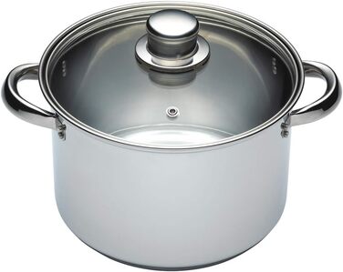 Набір каструль KitchenCraft 3 шт. з набором для приготування на пару, нержавіюча сталь, 16 см, срібний, у подарунковій коробці