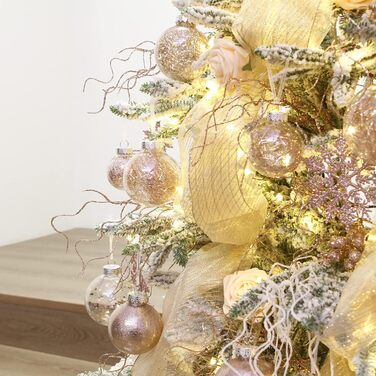 Набір прикрас для ялинки Sea Team 60 мм, рожеве золото, 30 шт.