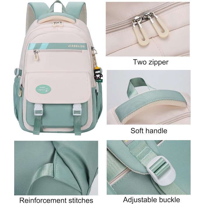 Сумка для книг SellerFun для підлітків, дівчаток, на школу, роботу, подорожі та спорт, 27 літрів