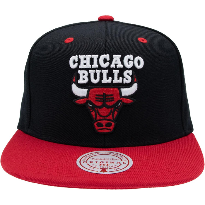 Кепка Mitchell & Ness NBA HWC Snapback чорно-червона, універсальний розмір