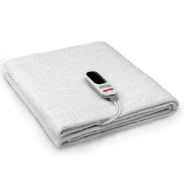 Електрична ковдра Grafner XL з двозонним підігрівом 190x90 см: тіло та ноги, LED пульт, 6 температур, захист від перегріву, автовимкнення, 78 Вт, пральна, 190x90