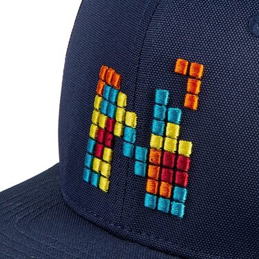 Кепка Nebelkind Snapback з принтом Pixel, універсальний розмір, регульована, чоловіча/жіноча, високої якості, трендова, стиль Streetwear, бейсболка з прямим козирком, ретро, блакитна
