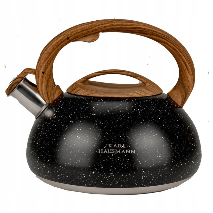 Класичний сталевий чайник Karl Hausmann, 3 л, чорний/сірий