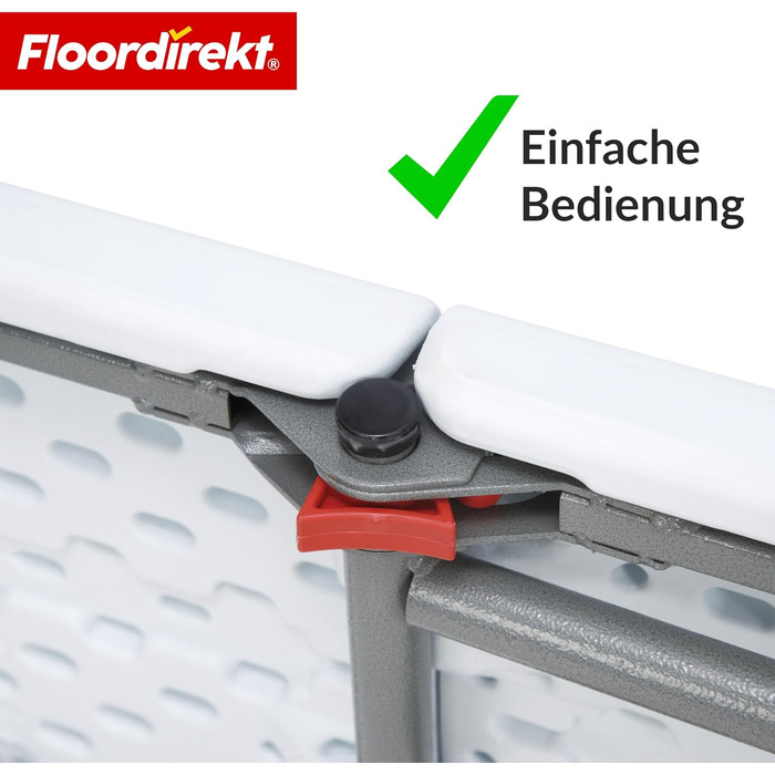 Зручний розкладний садовий стіл Floordirekt Buffettisch для відпочинку на терасі, балконі або кемпінгу - 183x76 см, матеріал: пластик, на 6 осіб