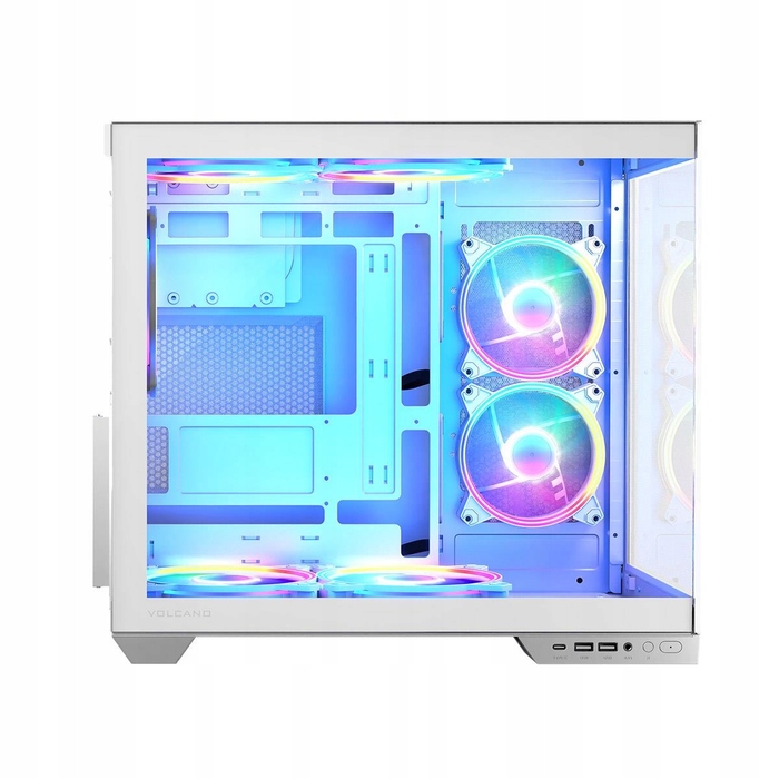 Корпус Modecom VOLCNO PANORAMA APEX ARGB Midi Tower, білий