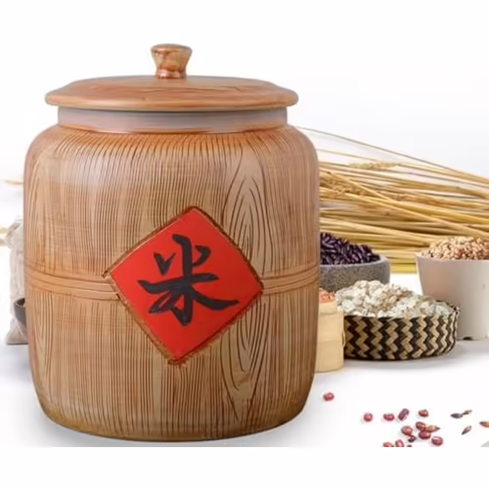 Керамічна банка для зберігання продуктів з кришкою 27x34 см, контейнер для круп, цукру, кави, мюслі, снеків, універсальний харчовий диспенсер для дому