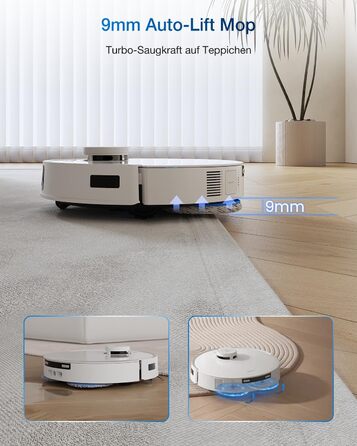 Робот-пилосос Ecovacs DEEBOT T30C Pro Omni GEN 2: пилосос-мийник, 15400Pa, автопорожнення, гаряча сушка, 200хв роботи, для шерсті тварин та килимів