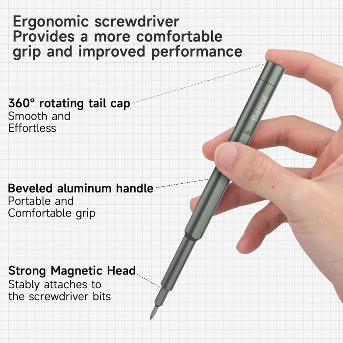 3.7V Міні Електричний Набір Викруток з Магнітом (34 в 1) для Ремонту Техніки та Оптики