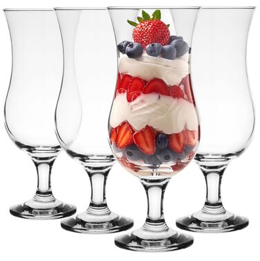 Набір склянок для коктейлів Glasmark Krosno: 6 склянок Long Drink, 420 мл, для напоїв, води, смузі, десертів, сумісний з посудомийною машиною