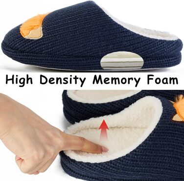 Тапочки жіночі зимові теплі, з плюшевою підкладкою, з принтом тварин, мультяшний лис, 39/40 EU