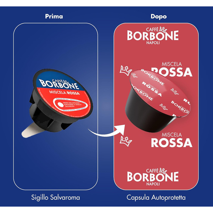 Кава Caffè Borbone Rote Mischung в капсулах для Dolce Gusto, 90 шт