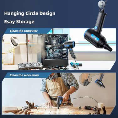Електричний пилосос для пилу ATENGEUS 500W з регулюванням швидкості для ноутбука, ПК, офісної техніки та диванів