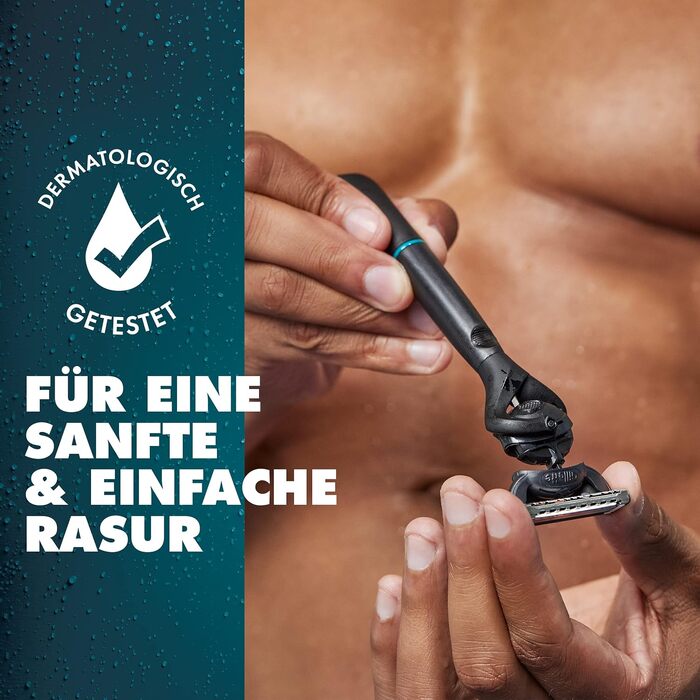 Змінні леза для бритви Gillette Body & Intimate, чорні, 6 шт. в упаковці